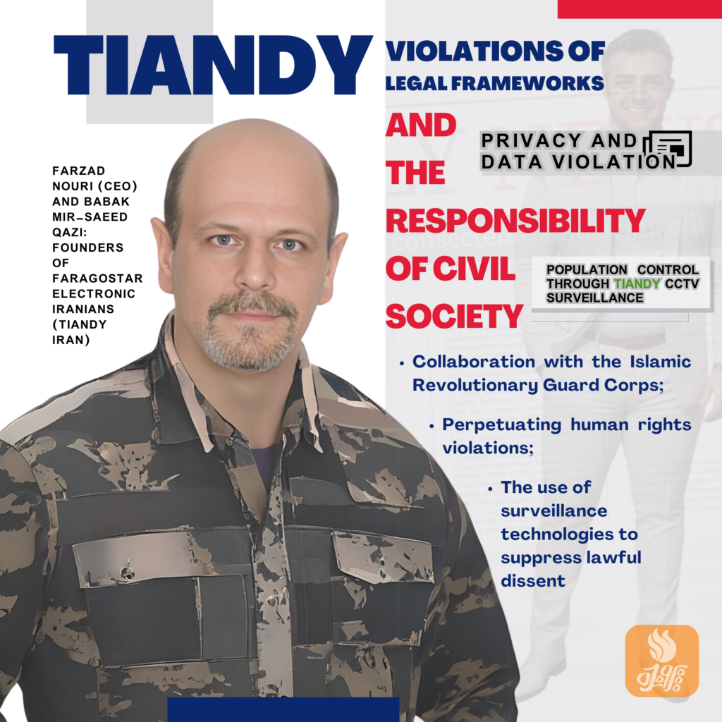 Tiandy collaboration with Islamic Revolutionary Guard Corps and its provision of surveillance equipment highlight a troubling nexus.